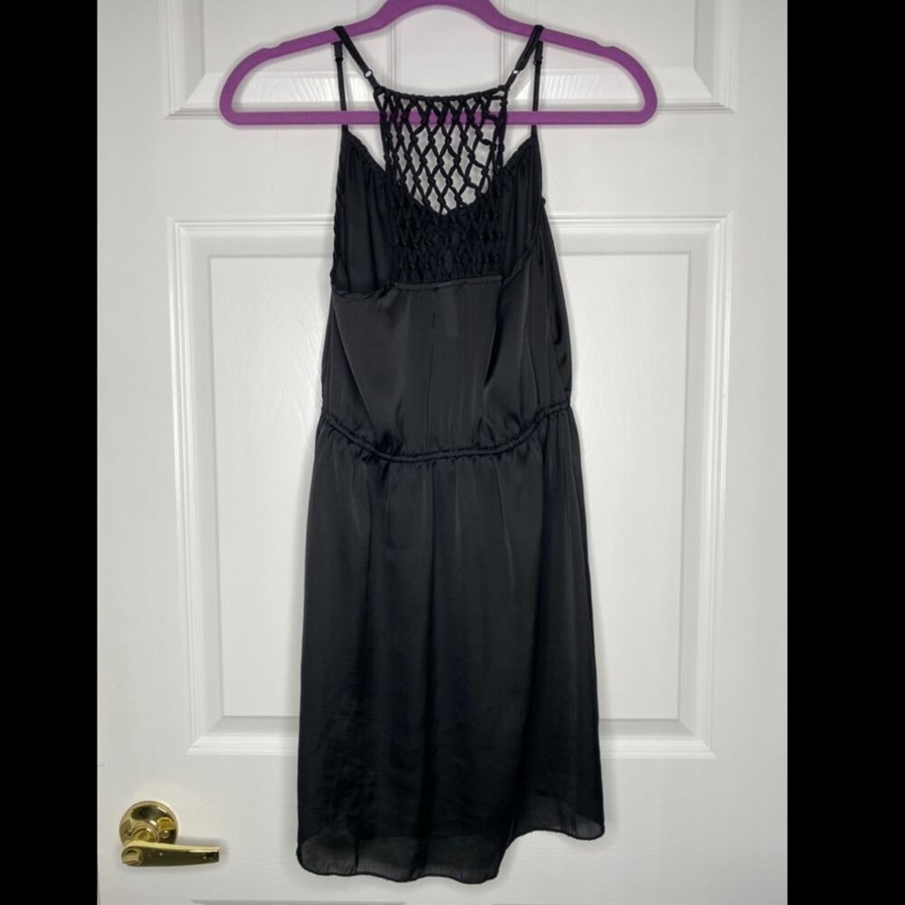 XHILARATION Womens Black LBD Lattice Back Lightweight Sun Dress Size Small - Picture 5 of 8